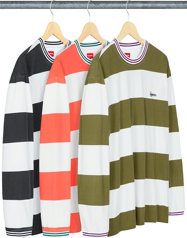 Printed Stripe L/S Top